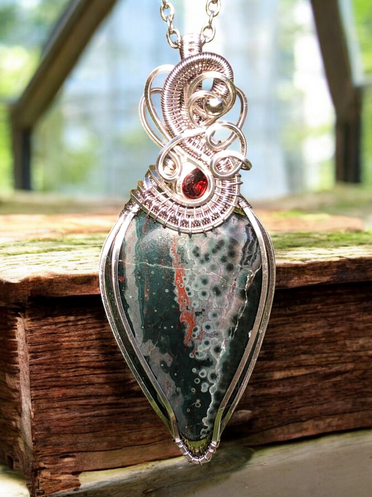 jaspis oceán šperk